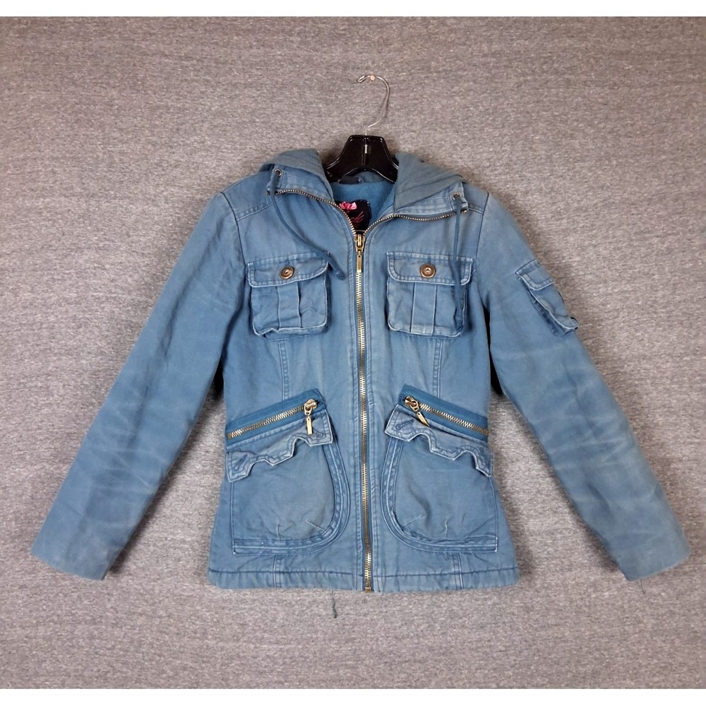 Jack BB Dakota Womens Jacket XS Lake Blue Bella Swan Twilight Y2K Canvas Rare